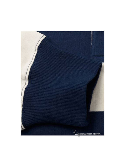 Рубашка поло Savile Row мужская, цвет темно-синий / кремовый