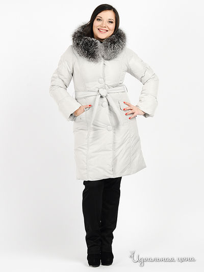 Пальто MISS  SUN, цвет цвет светло-серый