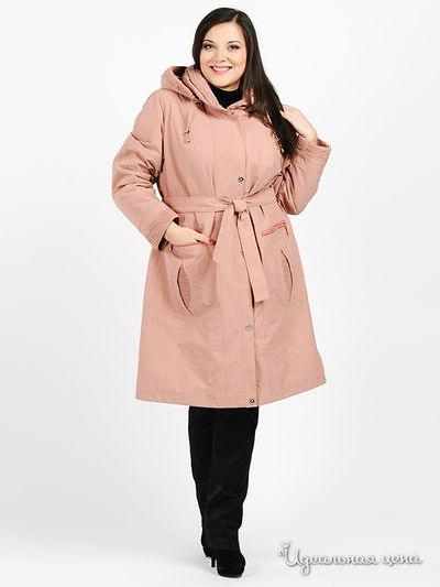 Пальто KARMELSTYLE, цвет цвет розовый