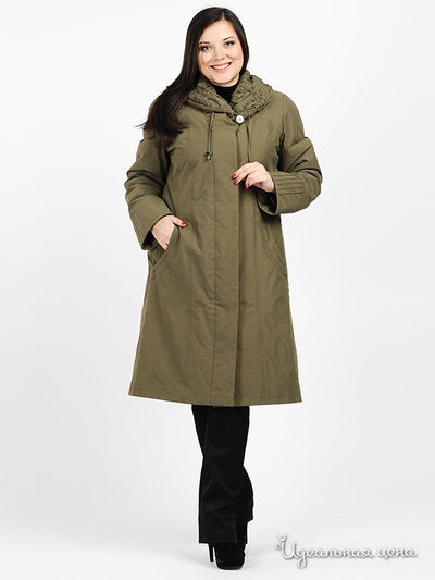 Пальто KARMELSTYLE, цвет цвет хаки