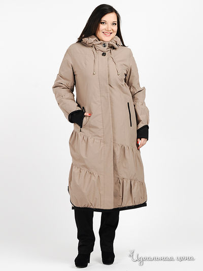 Пальто KARMELSTYLE, цвет цвет кофейный