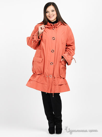 Пальто KARMELSTYLE, цвет цвет терракотовый