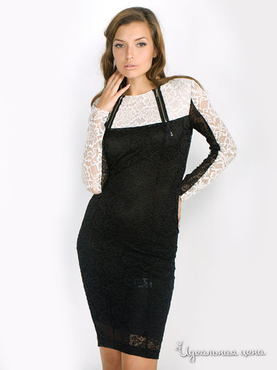 Платье Arefeva, цвет цвет черный / белый