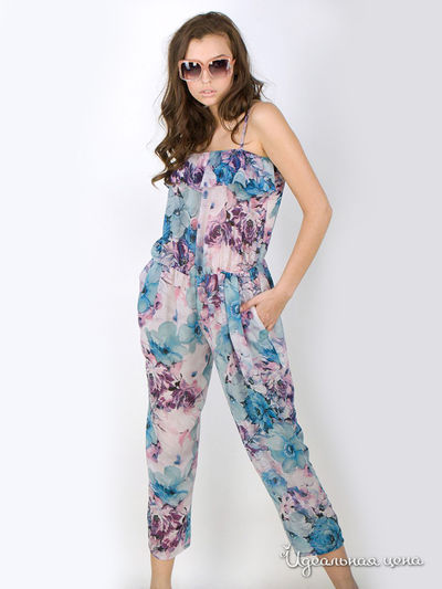 Комбинезон Arefeva, цвет цвет голубой / розовый