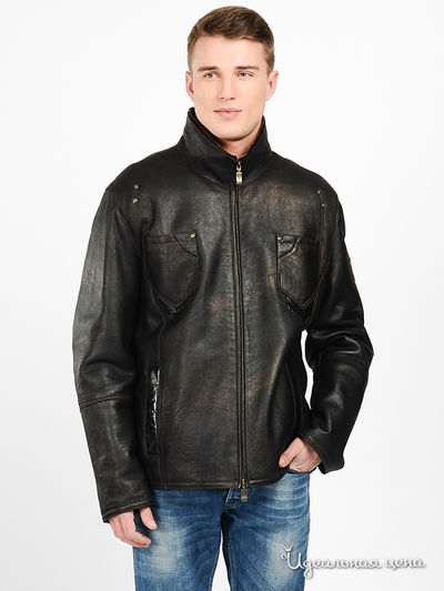 Дубленка CK, цвет цвет коричневый