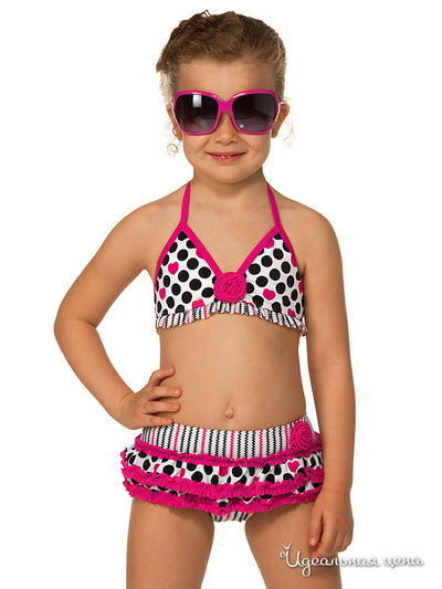 Купальник Arina, цвет цвет малиновым / белый