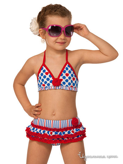 Купальник Arina, цвет цвет красный / белый