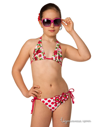 Купальник Arina, цвет цвет белый / малиновый