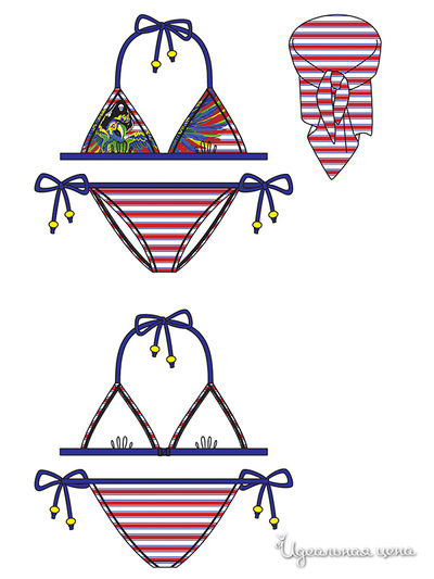 Купальник Arina, цвет цвет красный