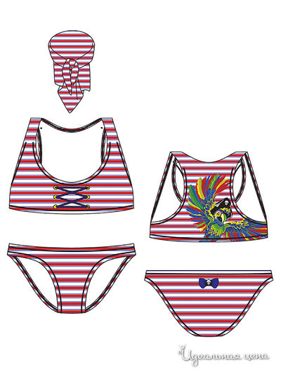 Купальник Arina, цвет цвет красный