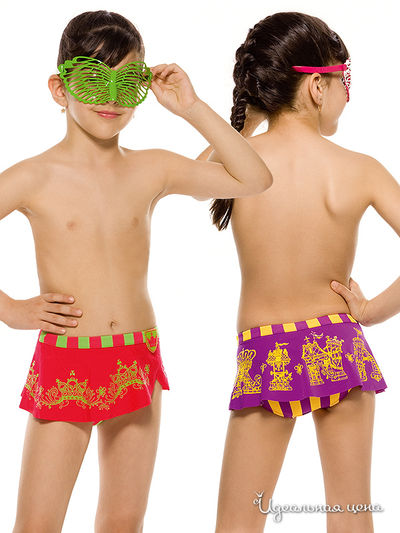 Плавки Arina, цвет цвет виноградный / абрикосовый / желтый