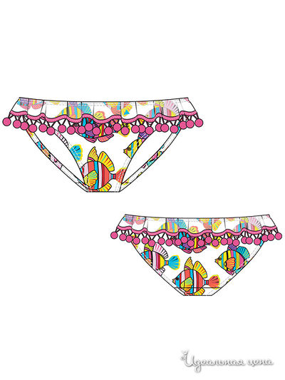 Плавки Arina, цвет цвет белый / розовый