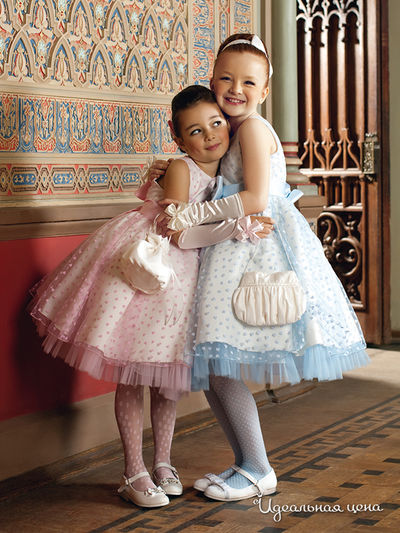 Платье Perlitta, цвет цвет белый / голубой