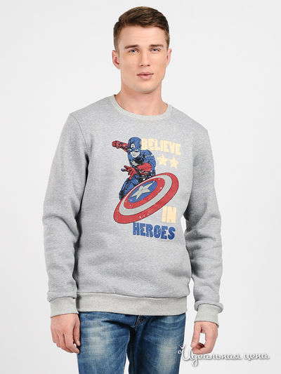 Толстовка Disney, цвет цвет серый меланж