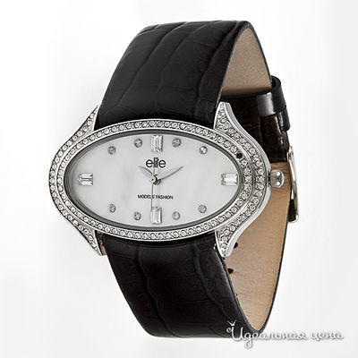 Часы Elite, цвет цвет серебро / черный