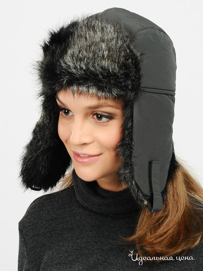 Шапка-ушанка Imojo, цвет цвет мокрого асфальта