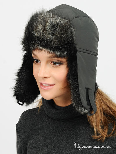 Шапка-ушанка Imojo, цвет цвет графитовый