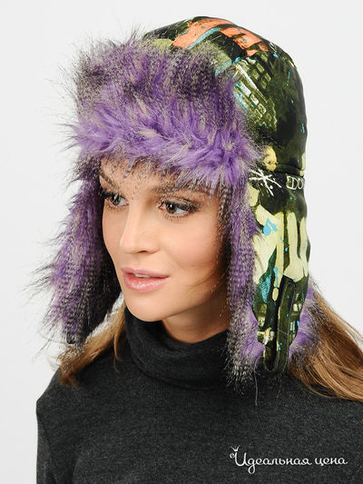 Шапка-ушанка Imojo, цвет цвет хаки / мультиколор