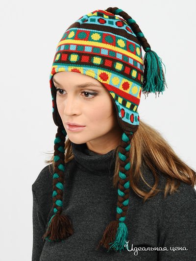 Шапка-ушанка Imojo, цвет цвет мультиколор