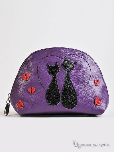 Косметичка Cheribags, цвет цвет сиреневый / чёрный