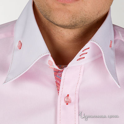 Мужская  рубашка розовая