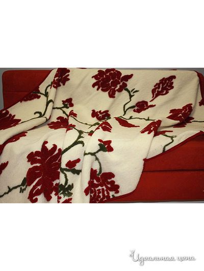 Плед Magicwool, цвет цвет молочный / бордовый