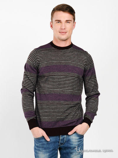 Джемпер Lario Covaldi, цвет цвет бордовый / принт полоска