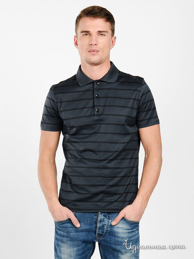 Футболка-поло Lario Covaldi, цвет цвет темно-серый