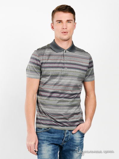 Футболка-поло Lario Covaldi, цвет цвет серый