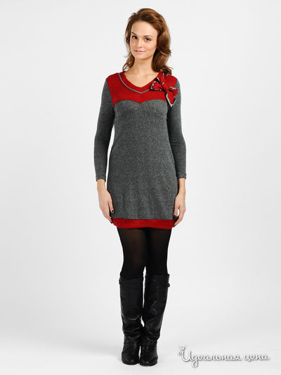 Платье Rinascimento, цвет цвет серый / красный