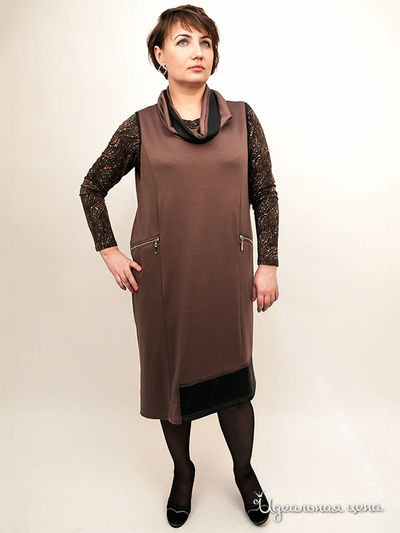 Сарафан Voti, цвет цвет кофейный