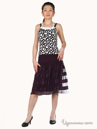 Юбка Voti, цвет цвет сливовый / черный