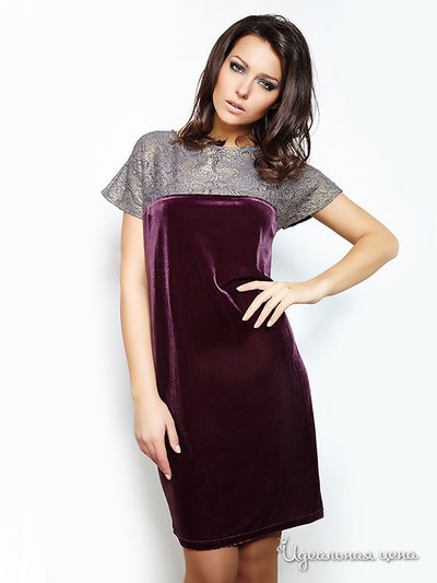 Платье МоеСладкоеПлатье, цвет цвет бордовый / серебристый