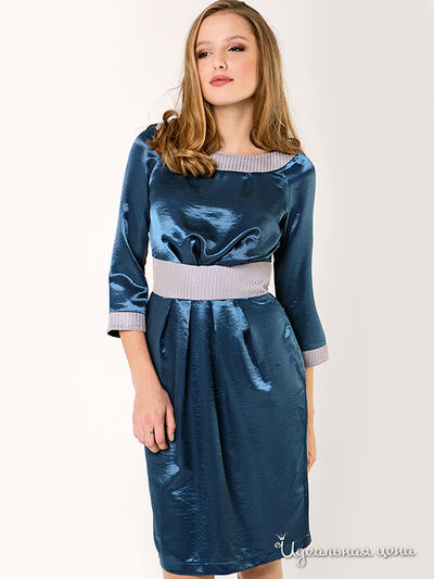 Платье МоеСладкоеПлатье, цвет цвет бирюзовый / золотистый