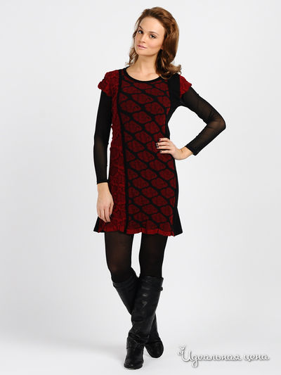 Платье OKCU, цвет цвет черный / красный