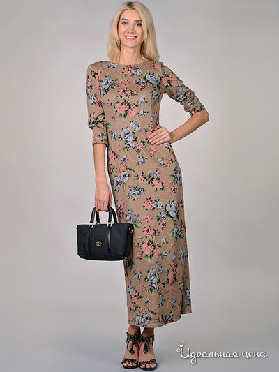 Платье May Be, цвет цвет бежевый