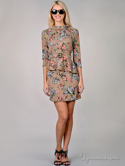 Платье May Be, цвет цвет бежевый