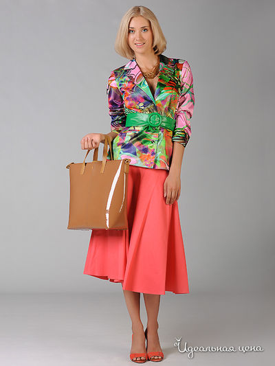 Юбка May Be, цвет цвет коралловый