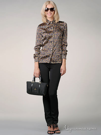 Блуза May Be, цвет цвет шоколадный