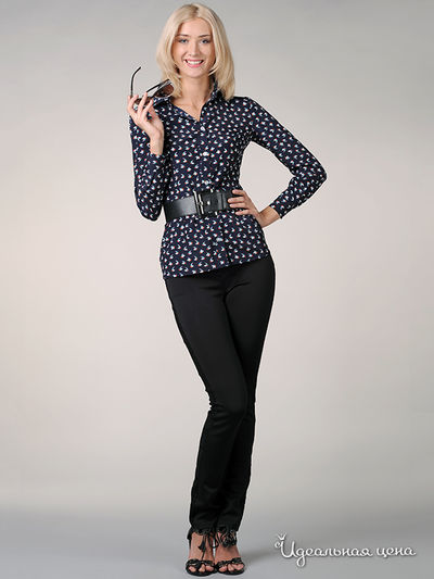 Блуза May Be, цвет цвет темно-синий