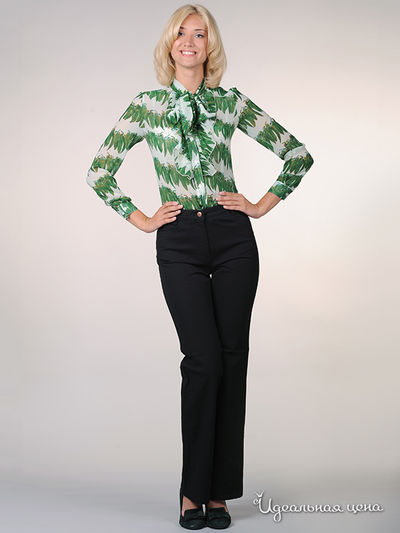 Блуза May Be, цвет цвет зеленый