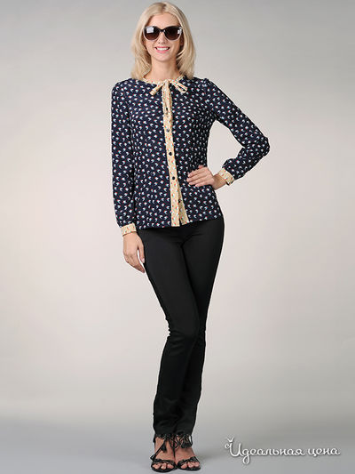 Блуза May Be, цвет цвет темно-синий