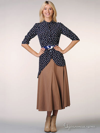 Блуза May Be, цвет цвет темно-синий