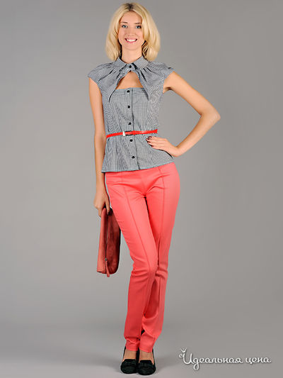 Блуза May Be, цвет цвет черный / белый