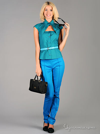 Блуза May Be, цвет цвет изумрудный