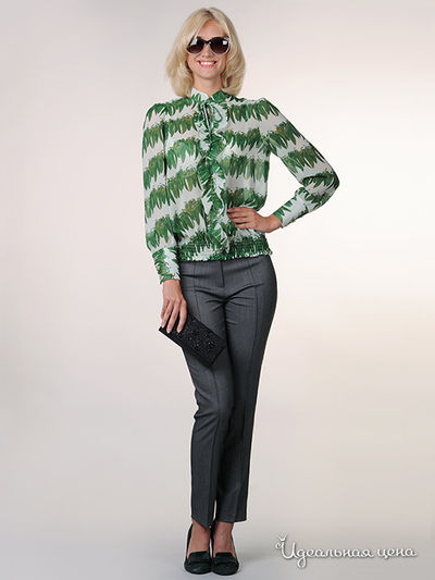 Блуза May Be, цвет цвет зеленый