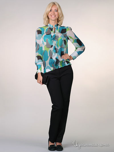 Блуза May Be, цвет цвет голубой