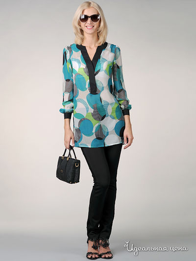 Блуза May Be, цвет цвет голубой