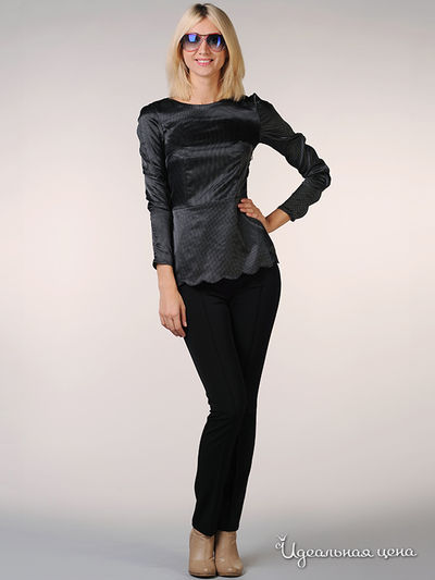 Блуза May Be, цвет цвет черный / белый