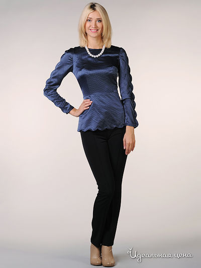 Блуза May Be, цвет цвет темно-синий